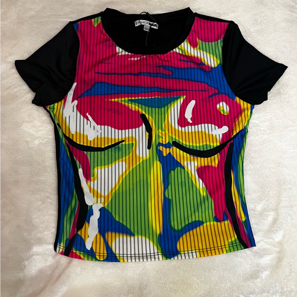 Colorful artistic top - Picture 2 of 4